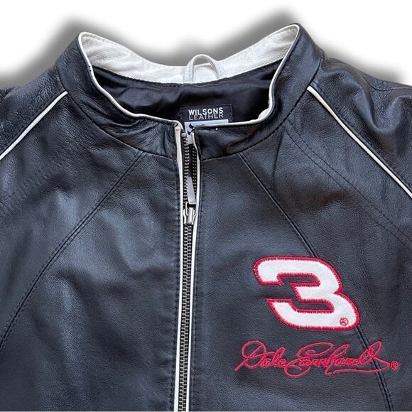 Vintage Dale Earnhardt Sr #3 Wilsons Leather Jacket Chase Authentics • XL - Picture 6 of 16